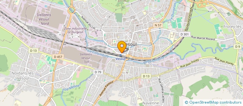 localisation de l'entreprise ASSOCIATION LES MAJORS DE LA COIFFURE  VESOUL