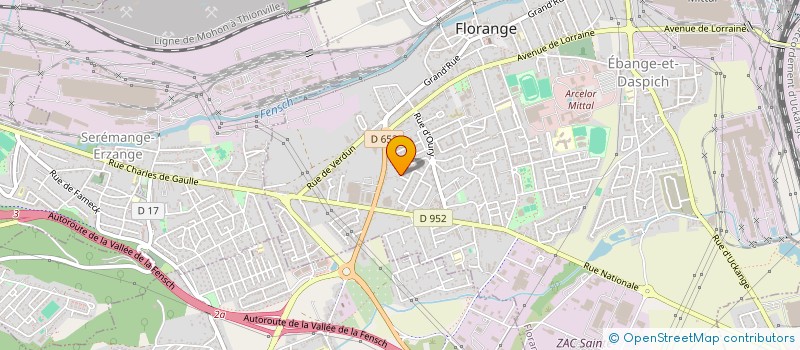 localisation de l'entreprise ASSOCIATION LES MARGUERITES  FLORANGE