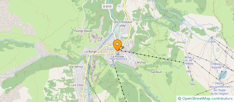 localisation de l'entreprise ASSOCIATION LES MARMOTTONS à VALLOIRE