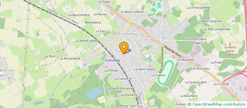 localisation de l'entreprise ASSOCIATION LES MARTIENS AERES  SAINT MARS D'OUTILLE