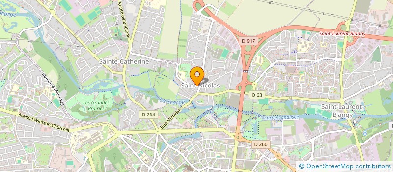 localisation de l'entreprise ASSOCIATION LES MERLES MOQUEURS  SAINT-NICOLAS