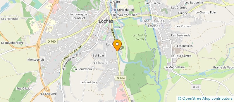 localisation de l'entreprise ASSOCIATION LES MEUTES  LOCHES