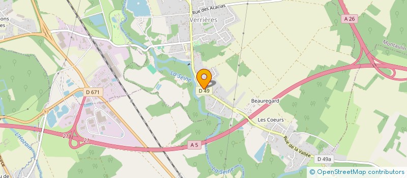 localisation de l'entreprise ASSOCIATION LES MIRACULES  VERRIERES