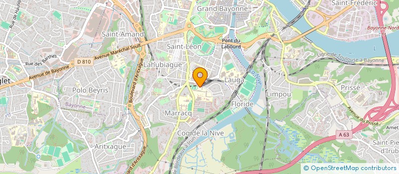 localisation de l'entreprise ASSOCIATION LES MONTAGNARDS à BAYONNE