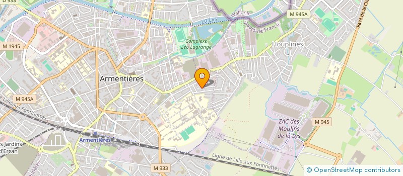 localisation de l'entreprise ASSOCIATION LES MUSIQUES ANODINES à ARMENTIERES