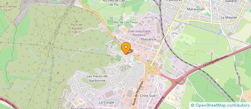 localisation de l'entreprise ASSOCIATION LES OCCITES  NARBONNE