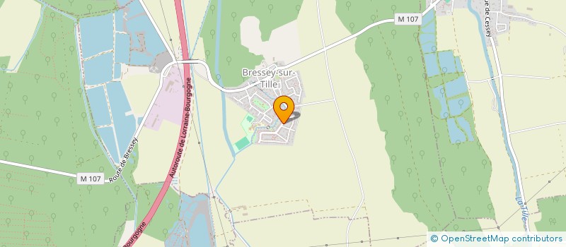 localisation de l'entreprise ASSOCIATION LES ORCHIDEES - MAJORETTE CLUB DE BRESSEY-SUR-TILLE  BRESSEY-SUR-TILLE