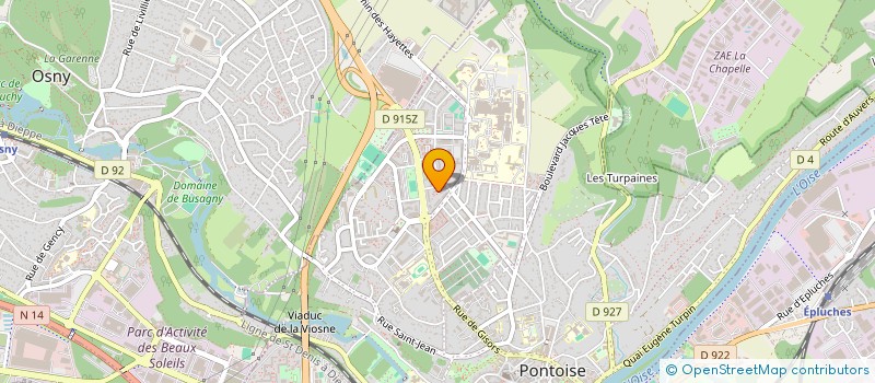 localisation de l'entreprise ASSOCIATION LES P'TITES FEES MAINS  PONTOISE