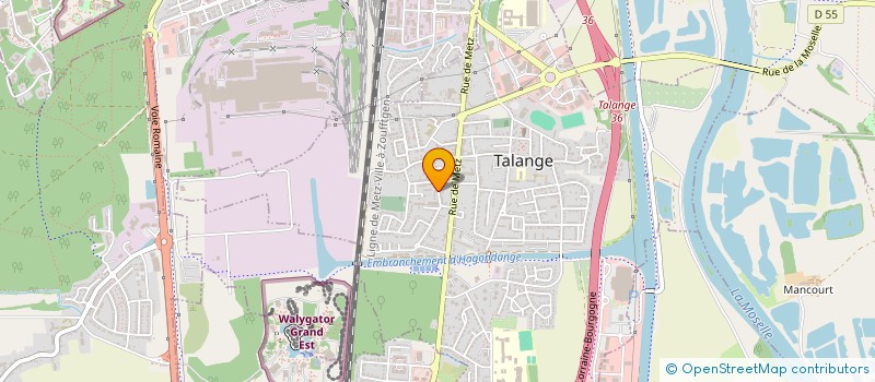 localisation de l'entreprise ASSOCIATION LES P'TITES GRIBOUILLES  TALANGE