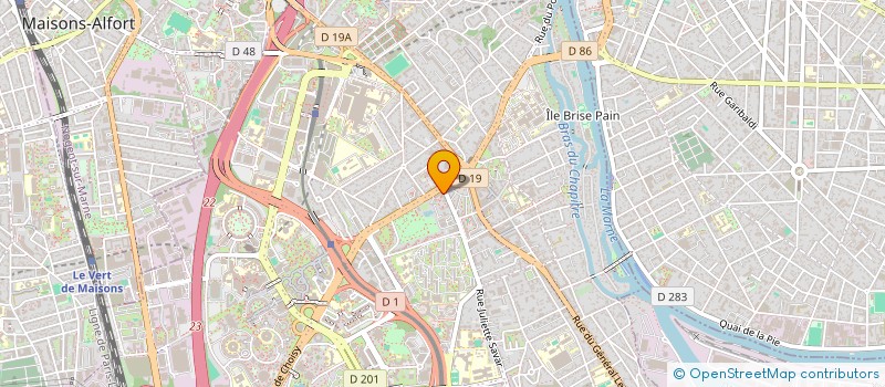 localisation de l'entreprise ASSOCIATION LES P'TITS CHOUX à CRETEIL