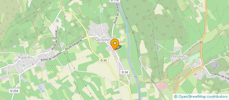 localisation de l'entreprise ASSOCIATION LES P'TITS KOALAS  SALINELLES