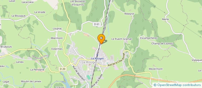 localisation de l'entreprise ASSOCIATION LES P'TITS LOUPS à LE ROUGET-PERS