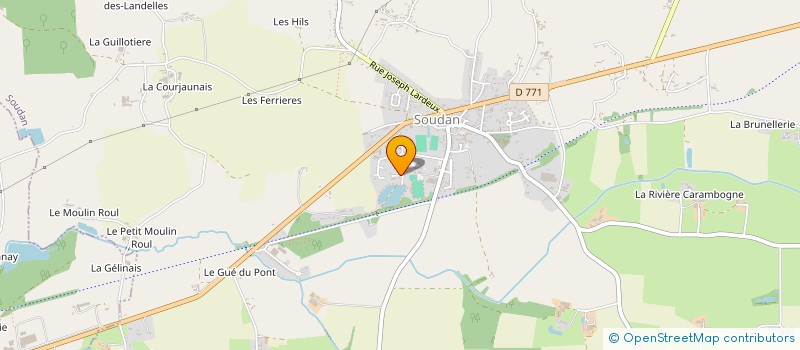 localisation de l'entreprise ASSOCIATION LES P'TITS LOUPS à SOUDAN