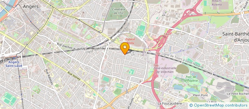 localisation de l'entreprise ASSOCIATION LES P'TITS MALINS à ANGERS