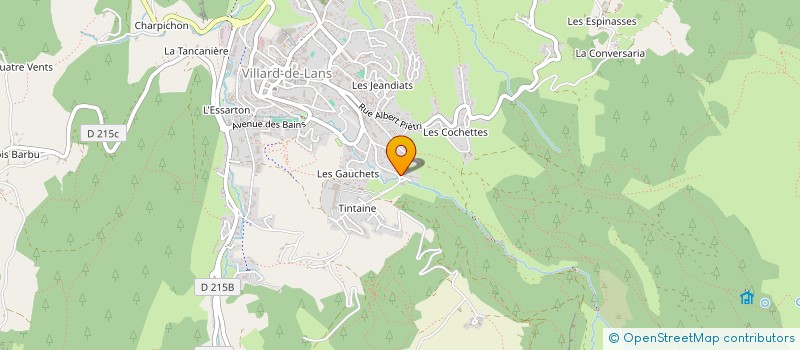 localisation de l'entreprise ASSOCIATION LES P'TITS MONTAGNARDS à CORRENCON-EN-VERCORS