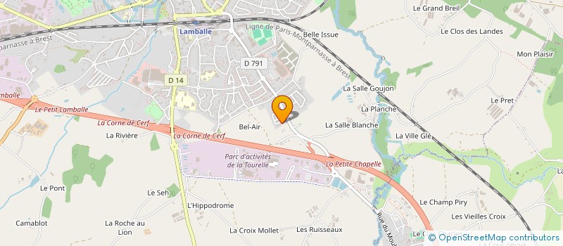 localisation de l'entreprise ASSOCIATION LES P'TITS TALONS  LAMBALLE-ARMOR