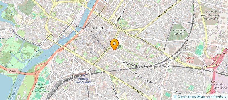 localisation de l'entreprise ASSOCIATION LES P'TITS TONICS à ANGERS