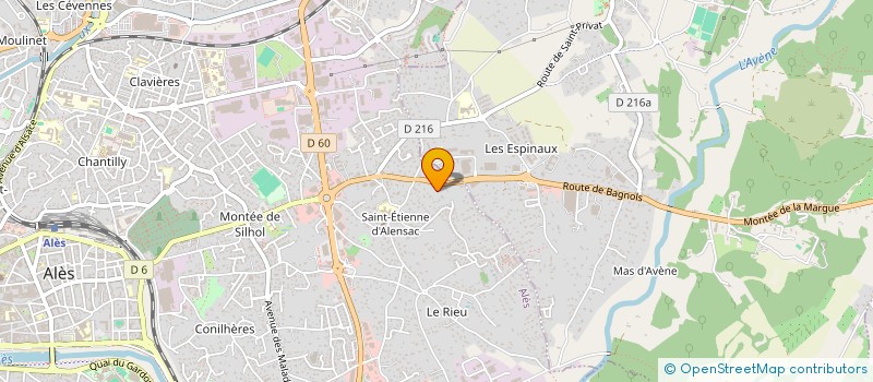 localisation de l'entreprise ASSOCIATION LES PATTES DE NAYCE  ALES