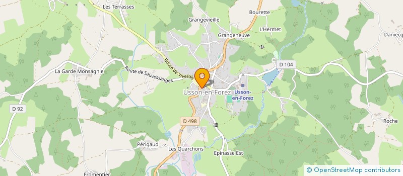 localisation de l'entreprise ASSOCIATION LES PATURALES  USSON-EN-FOREZ