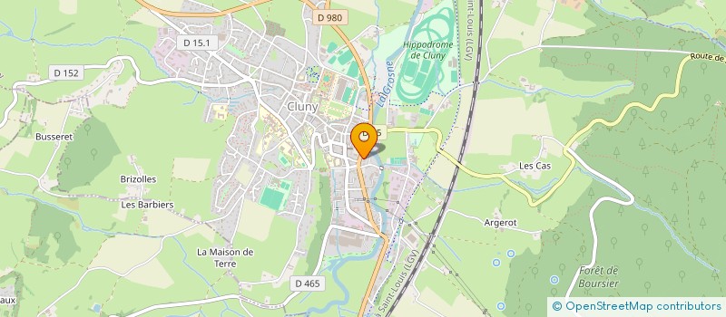 localisation de l'entreprise ASSOCIATION LES PETILLANTES  CLUNY