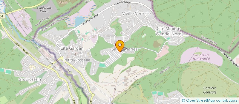 localisation de l'entreprise ASSOCIATION LES PETITS ECOLIERS  PETITE-ROSSELLE