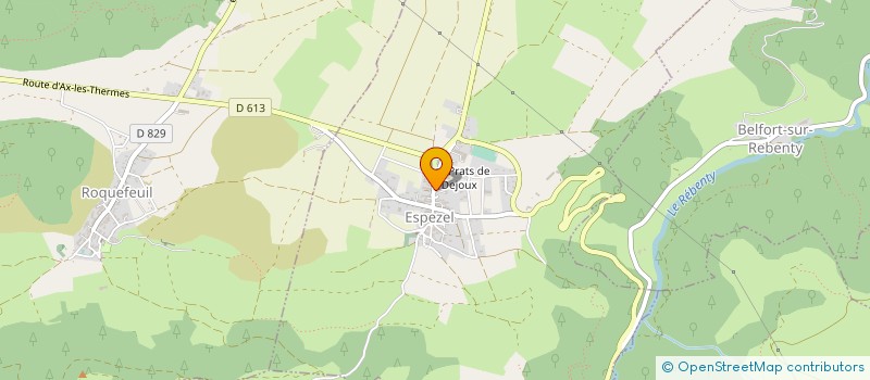 localisation de l'entreprise ASSOCIATION LES PETITS LOUPS à ESPEZEL