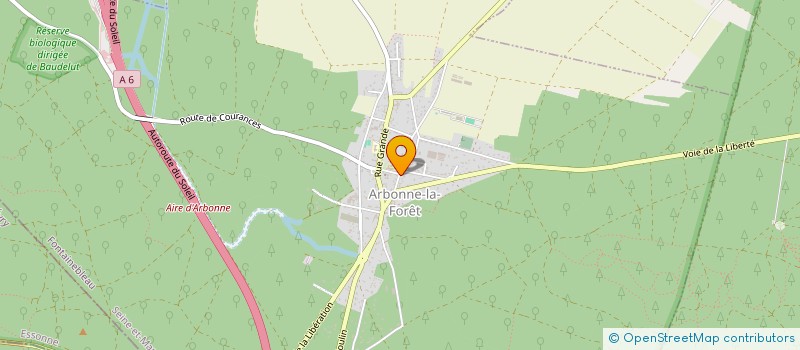 localisation de l'entreprise ASSOCIATION LES PETITS LOUPS ASSOCIATION DE PARENTS D'ELEVES  ARBONNE-LA-FORET