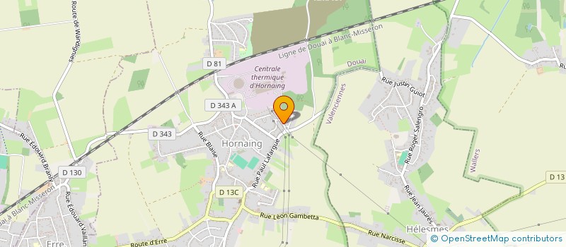 localisation de l'entreprise ASSOCIATION LES PETITS LUTINS  HORNAING