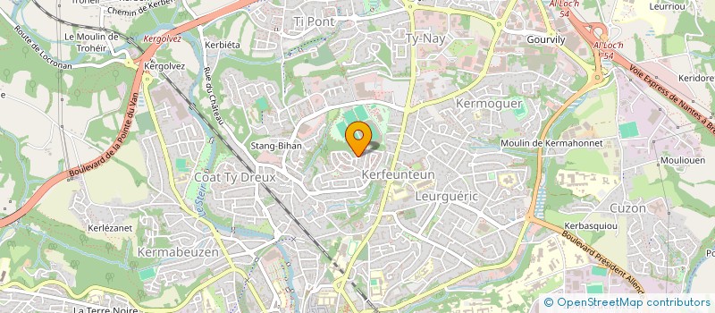 localisation de l'entreprise ASSOCIATION LES PETITS PAS  QUIMPER