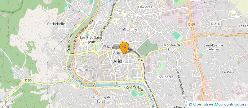 localisation de l'entreprise ASSOCIATION LES PINCEAUX DE LEON ART  ALES