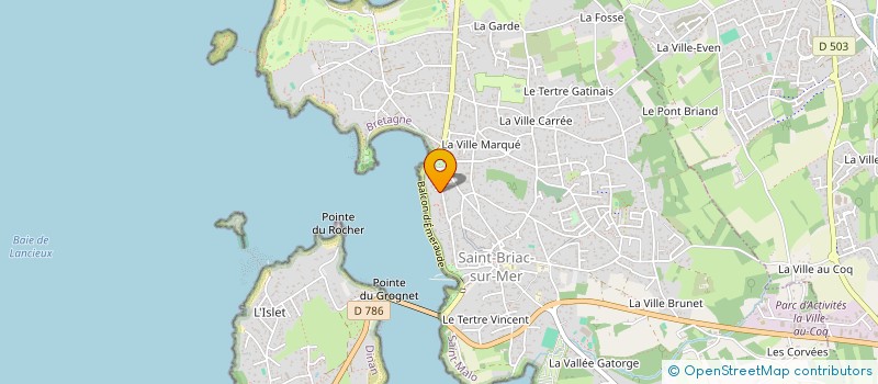 localisation de l'entreprise ASSOCIATION LES PLANCHES D'EMERAUDE  SAINT-BRIAC-SUR-MER