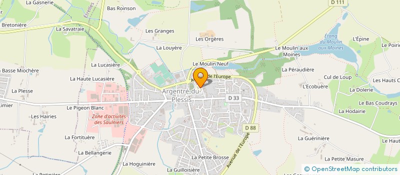 localisation de l'entreprise ASSOCIATION LES PLESSES à ARGENTRE-DU-PLESSIS