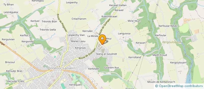 localisation de l'entreprise ASSOCIATION LES PLUMES BIGOUDENES  PLONEOUR-LANVERN