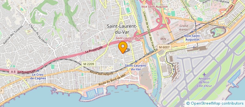 localisation de l'entreprise ASSOCIATION LES POMARELS à SAINT-LAURENT-DU-VAR