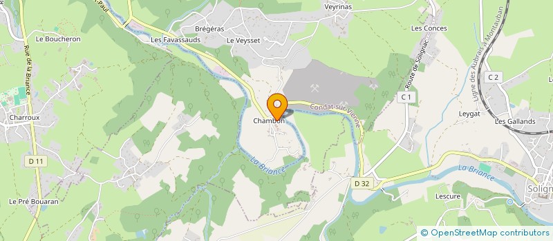localisation de l'entreprise ASSOCIATION LES PONEYS DU THAURION à CONDAT-SUR-VIENNE