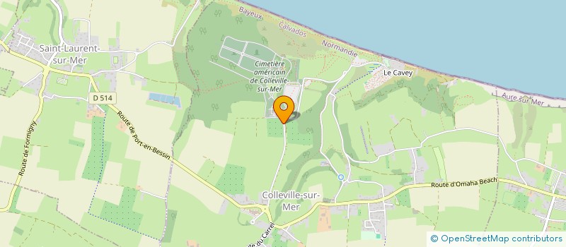 localisation de l'entreprise ASSOCIATION LES POPPIES  COLLEVILLE-SUR-MER