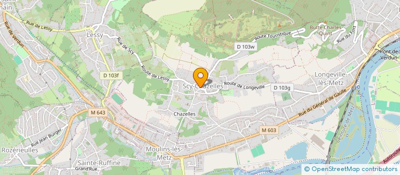 localisation de l'entreprise ASSOCIATION LES PORTES VIVES  SCY-CHAZELLES