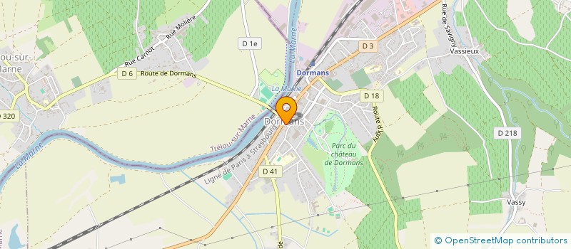 localisation de l'entreprise ASSOCIATION LES POTES AUX FEUX  DORMANS