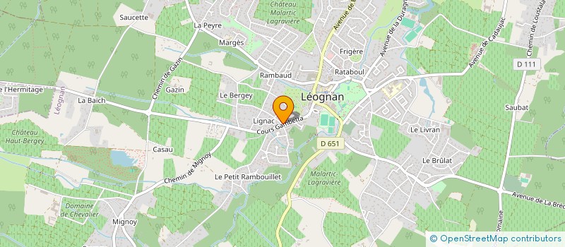 localisation de l'entreprise ASSOCIATION LES PSYCHOMOT'IVES à LEOGNAN