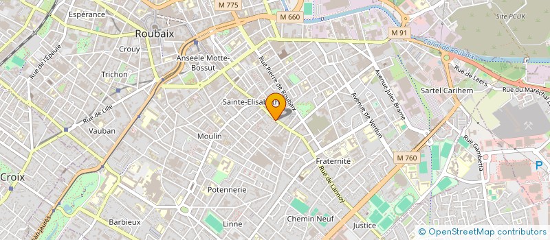 localisation de l'entreprise ASSOCIATION LES QUATRE SAISONS à ROUBAIX