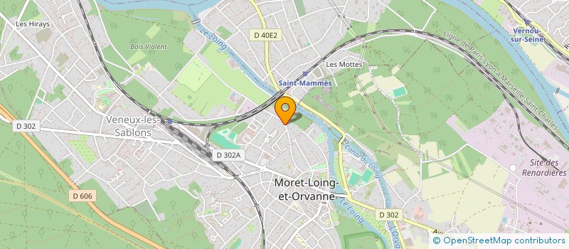 localisation de l'entreprise ASSOCIATION LES RACINES DU FUTUR  MORET-LOING-ET-ORVANNE