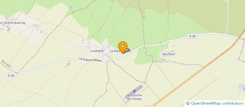 localisation de l'entreprise ASSOCIATION LES RANDONNEURS DU P'TIT COUHE  EXOUDUN