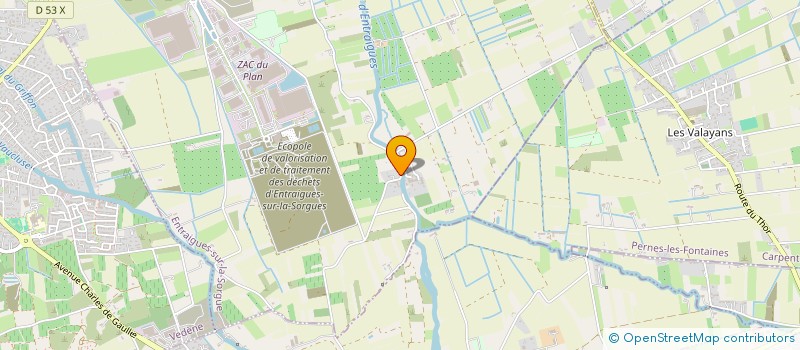 localisation de l'entreprise ASSOCIATION  LES REQUINS DROLES  ENTRAIGUES SUR LA SORGUE