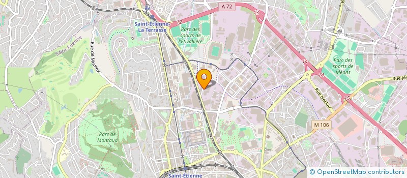 localisation de l'entreprise ASSOCIATION LES RESTAURANTS DU COEUR  SAINT-ETIENNE