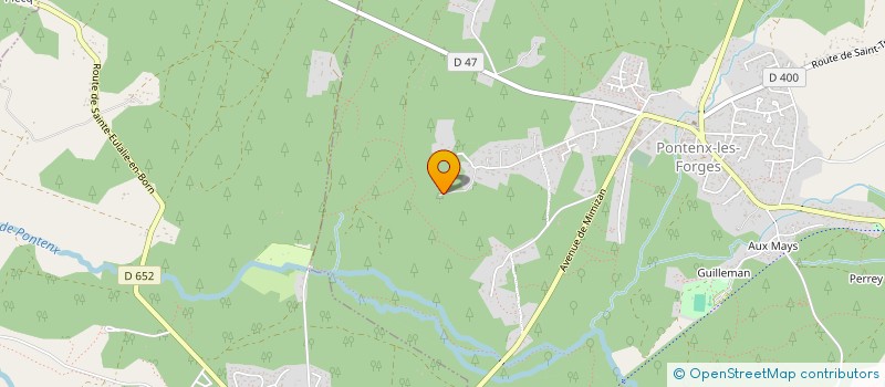 localisation de l'entreprise ASSOCIATION LES RETRAITES PONTENAIS  PONTENX-LES-FORGES