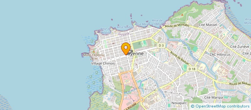 localisation de l'entreprise ASSOCIATION LES ROSES DES SABLES DU 973  CAYENNE