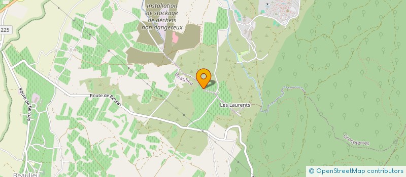 localisation de l'entreprise ASSOCIATION LES SABOTS DE TREPALOUP  BEAULIEU