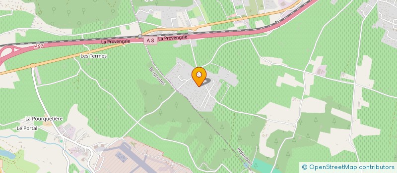 localisation de l'entreprise ASSOCIATION LES SALAMANDRES  VIDAUBAN