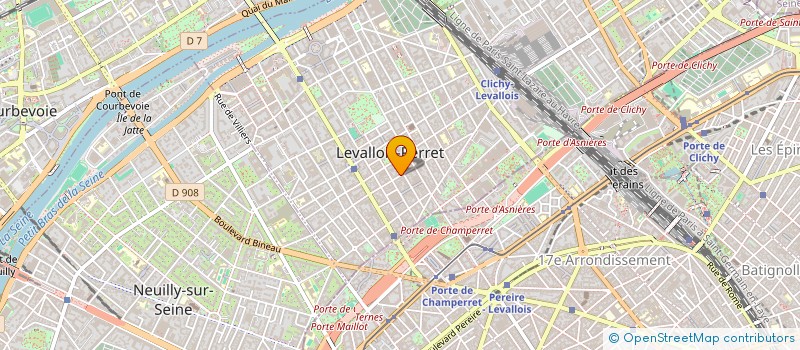 localisation de l'entreprise ASSOCIATION LES SALTIMBANQUES à LEVALLOIS-PERRET