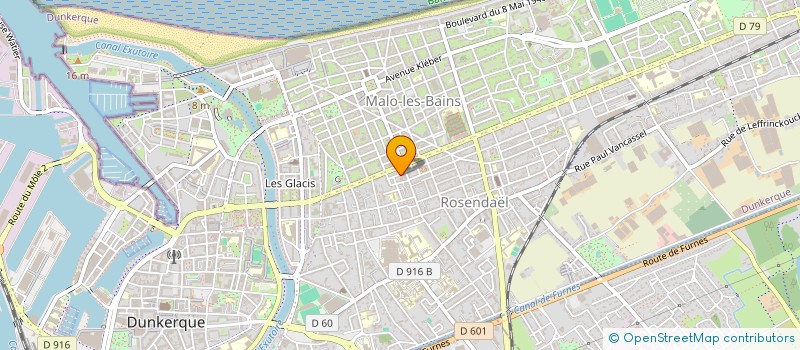 localisation de l'entreprise ASSOCIATION LES SARMENTS à DUNKERQUE